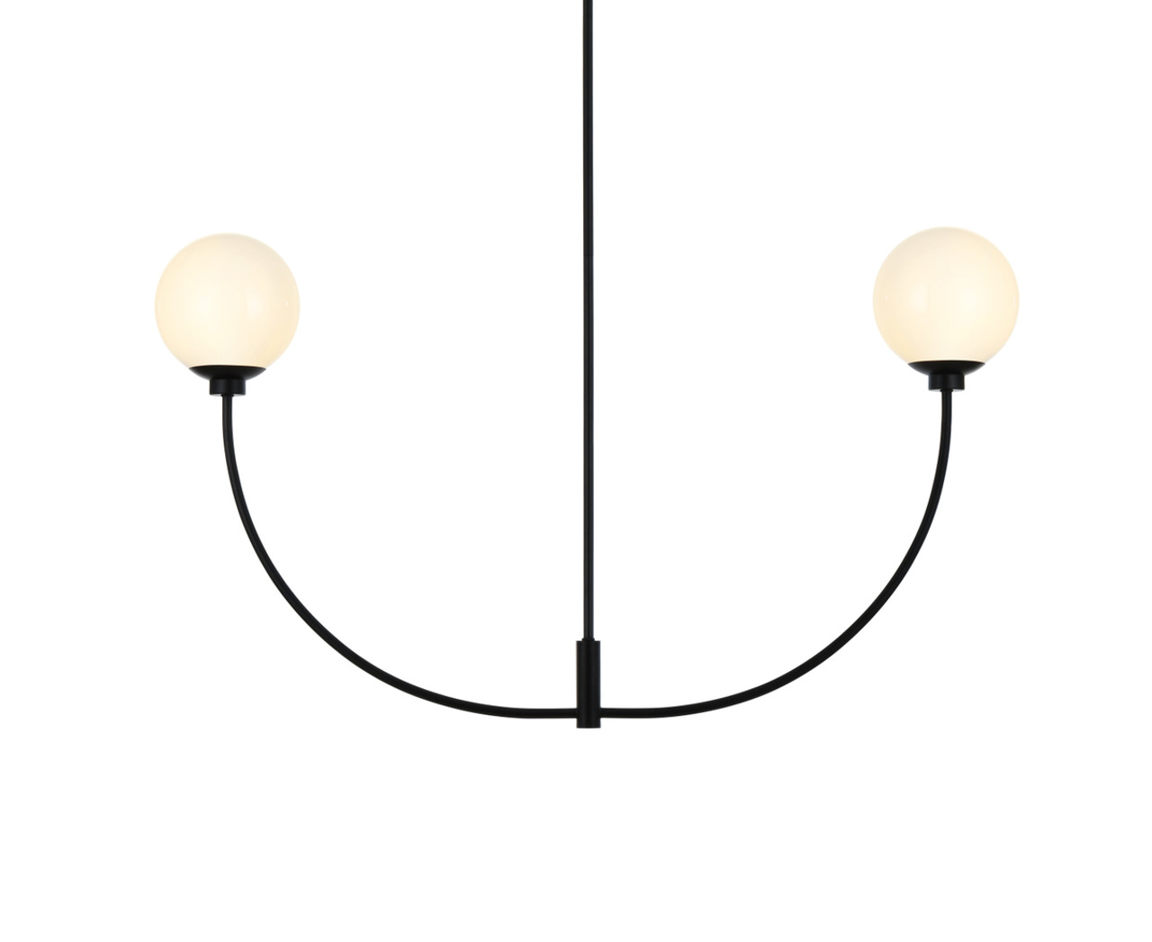 Living District LD816D42BK Nyomi 42 inch chandelier in Black