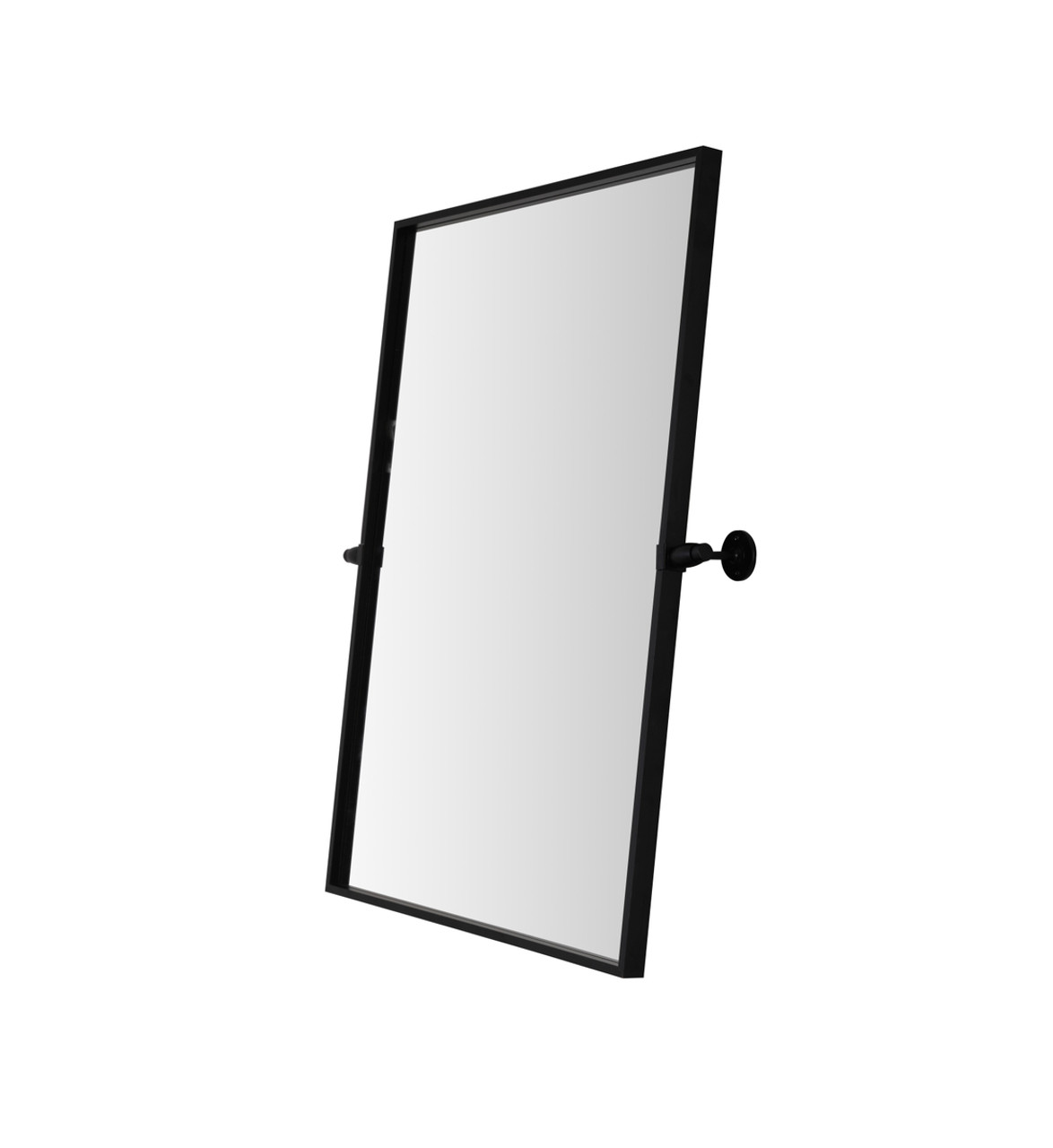 Elegant Décor MR6E2024SIL Rectangle pivot mirror 24x20 inch in silver