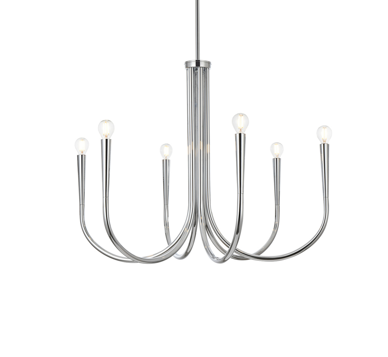 Living District LD722D30C Layne 30 inch chandelier in Chrome