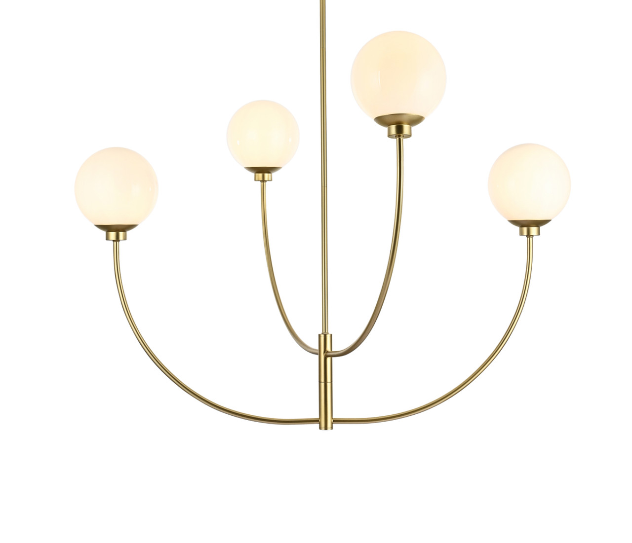 Living District LD814D42BR Nyomi 42 inch chandelier in Brass