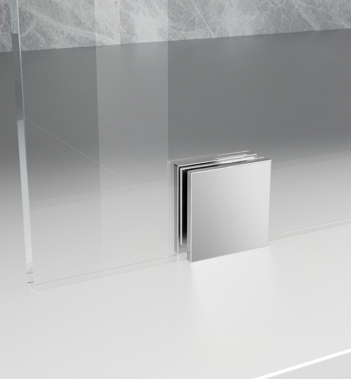 Elegant Kitchen and Bath SD155-3578PCH Fixed frameless shower door 35 x 78 Polished Chrome