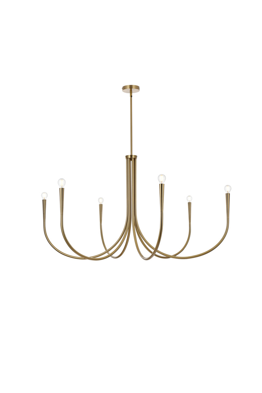 Living District LD722D50SG Layne 50 inch chandelier in Gold