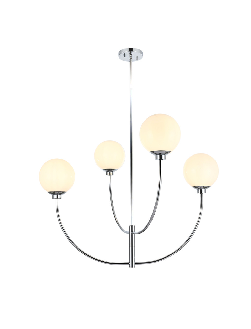 Living District LD814D36C Nyomi 36 inch chandelier in Chrome