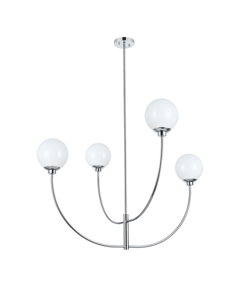 Living District LD814D42C Nyomi 42 inch chandelier in Chrome