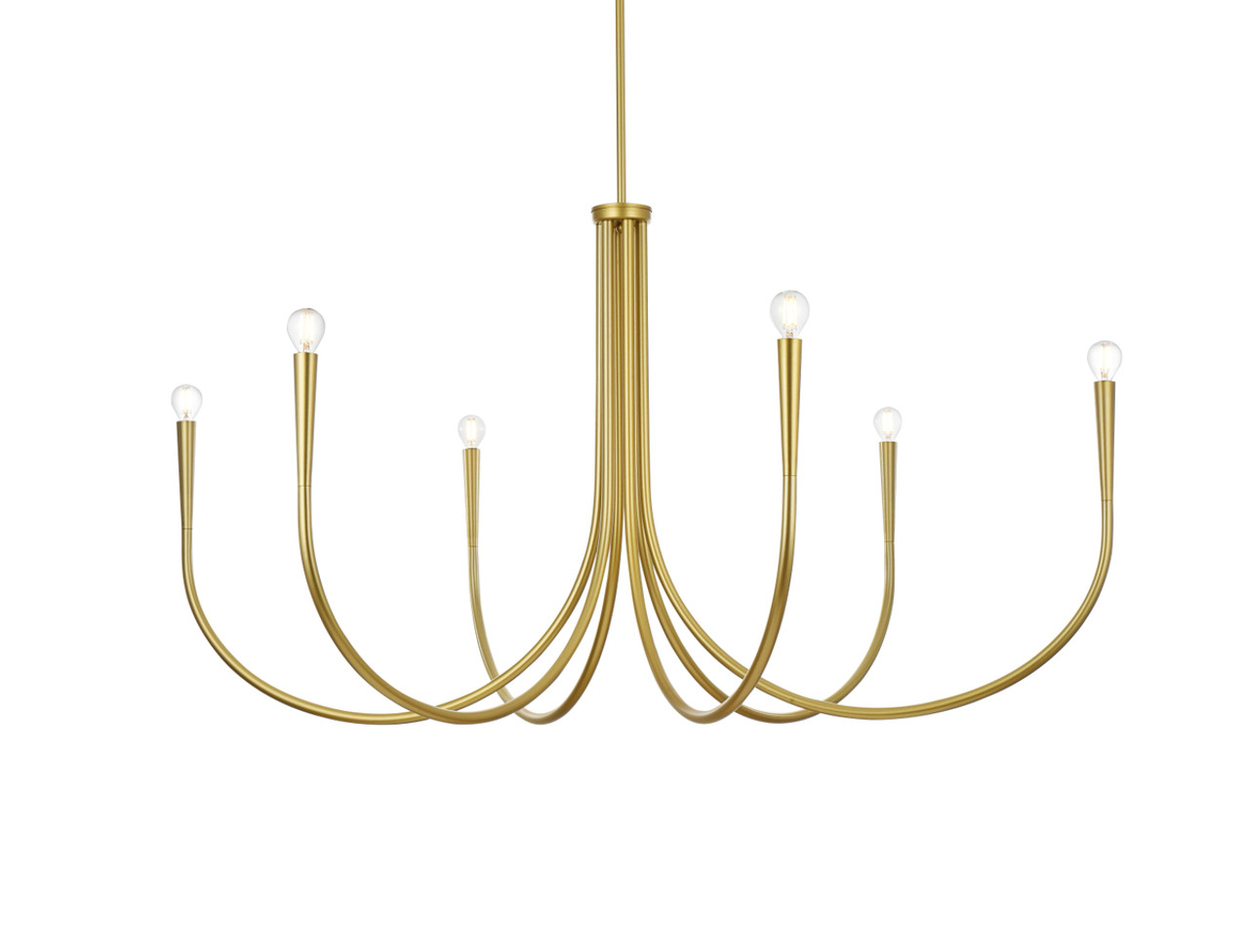 Living District LD722D50BR Layne 50 inch chandelier in Brass