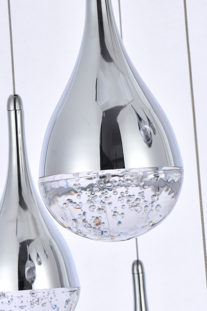 Elegant Lighting 3813D30C Amherst 30 inch LED chandelier in chrome