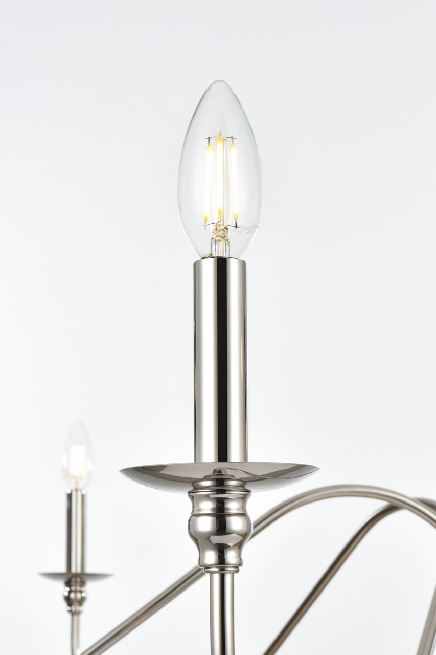 Living District LD5056D60PN Rohan 60 inch chandelier in Polished Nickel Living District LD5056D60PN Rohan 60 inch chandelier in Polished Nickel