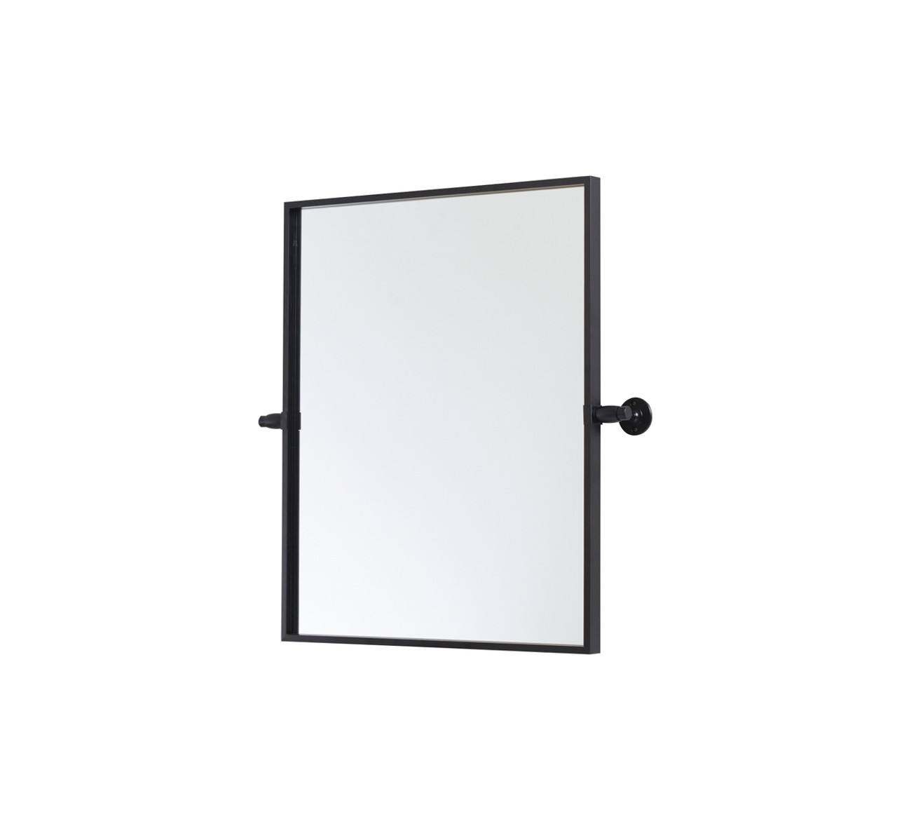 Elegant Décor MR6C2132SIL Oval pivot mirror 21x32 inch in silver