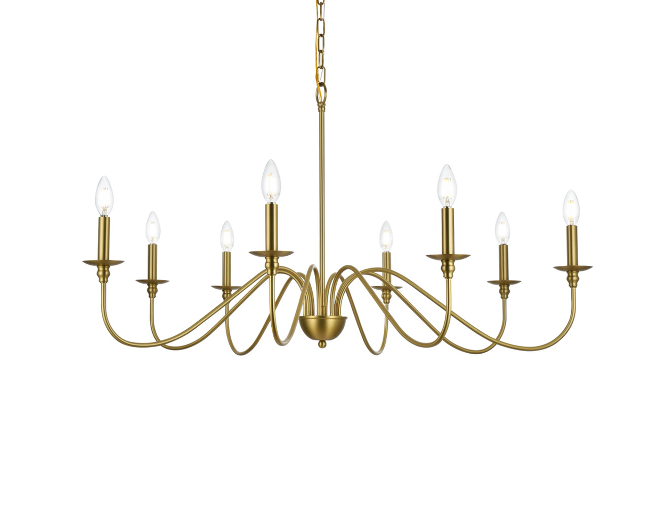 Living District LD5006D42SG Rohan 42 inch chandelier in Satin Gold