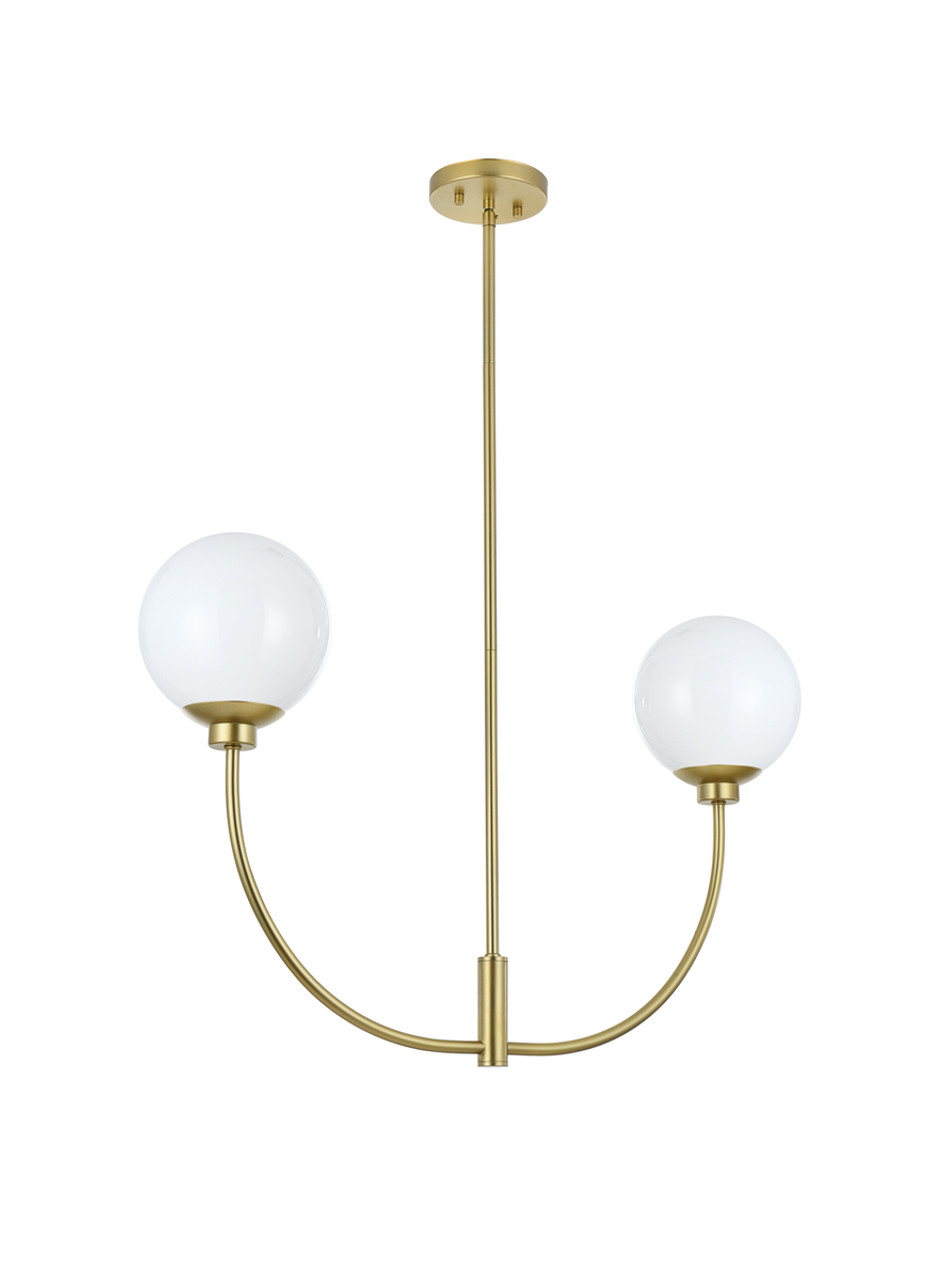 Living District LD816D30BR Nyomi 30 inch chandelier in Brass