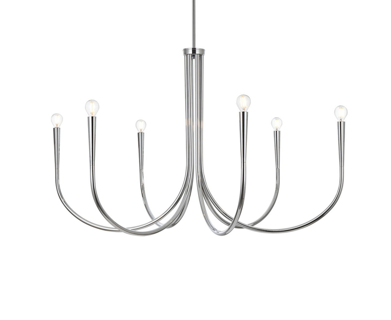 Living District LD722D42C Layne 42 inch chandelier in Chrome