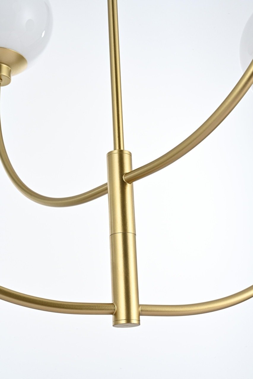 Living District LD814D36BR Nyomi 36 inch chandelier in Brass