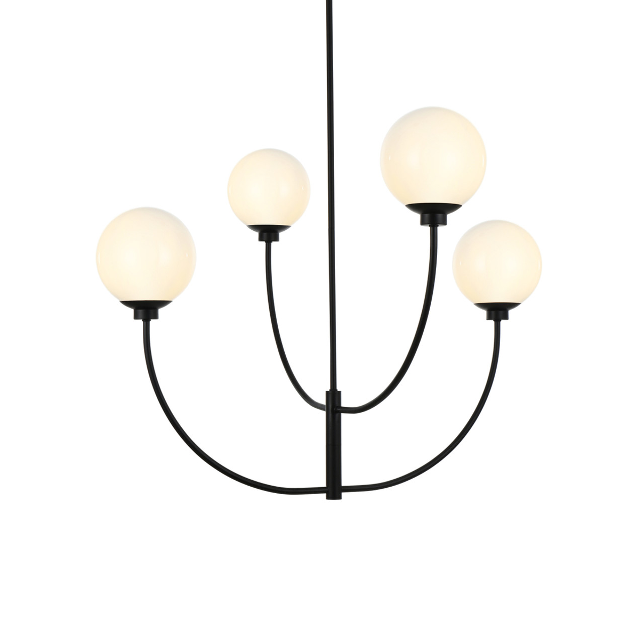 Living District LD814D36BK Nyomi 36 inch chandelier in Black