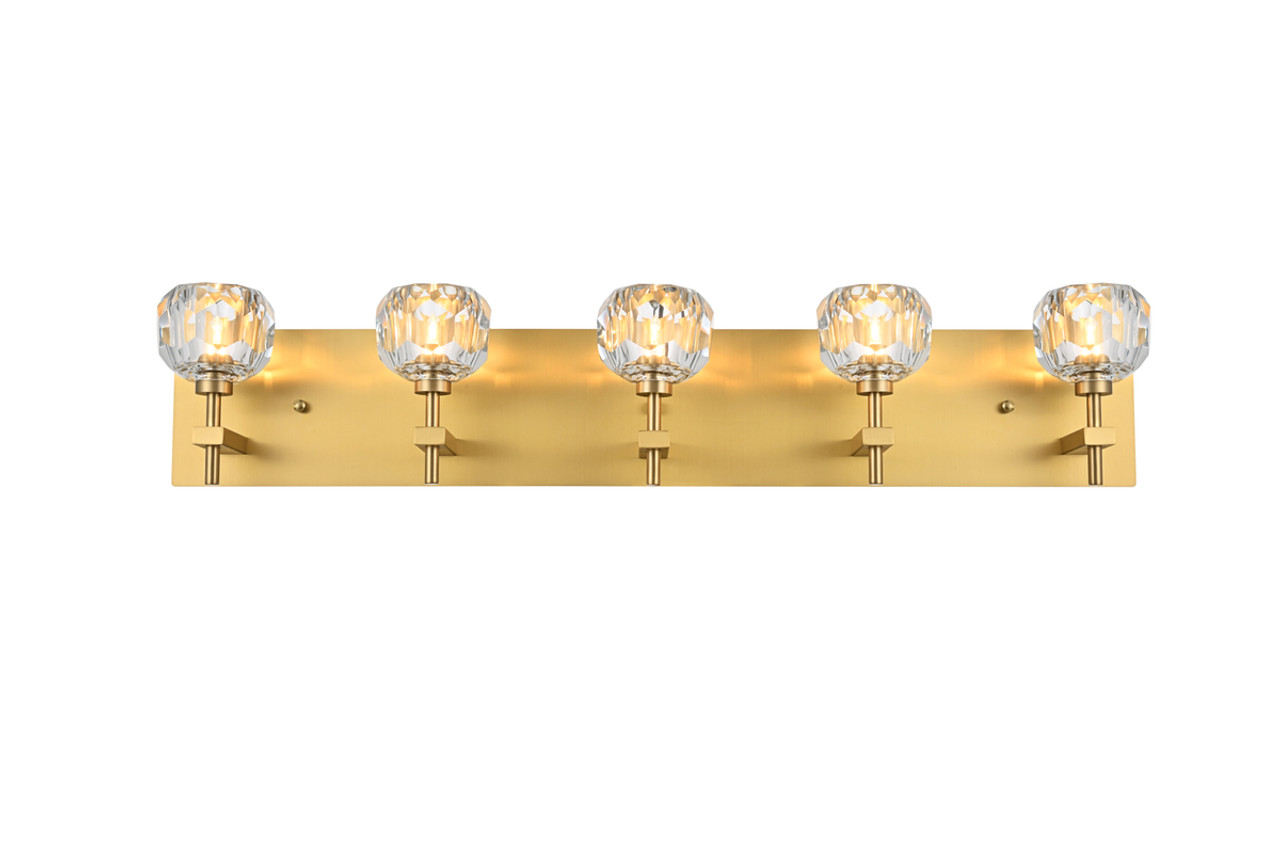 Elegant Lighting 3509W32G Graham 5 Light Wall Sconce in Gold