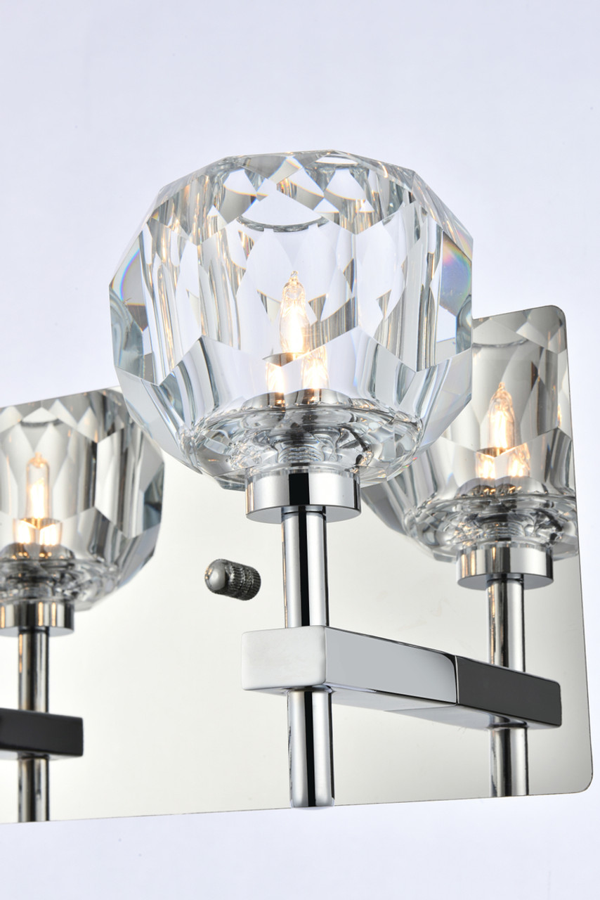 Elegant Lighting 3509W32C Graham 5 Light Wall Sconce in Chrome