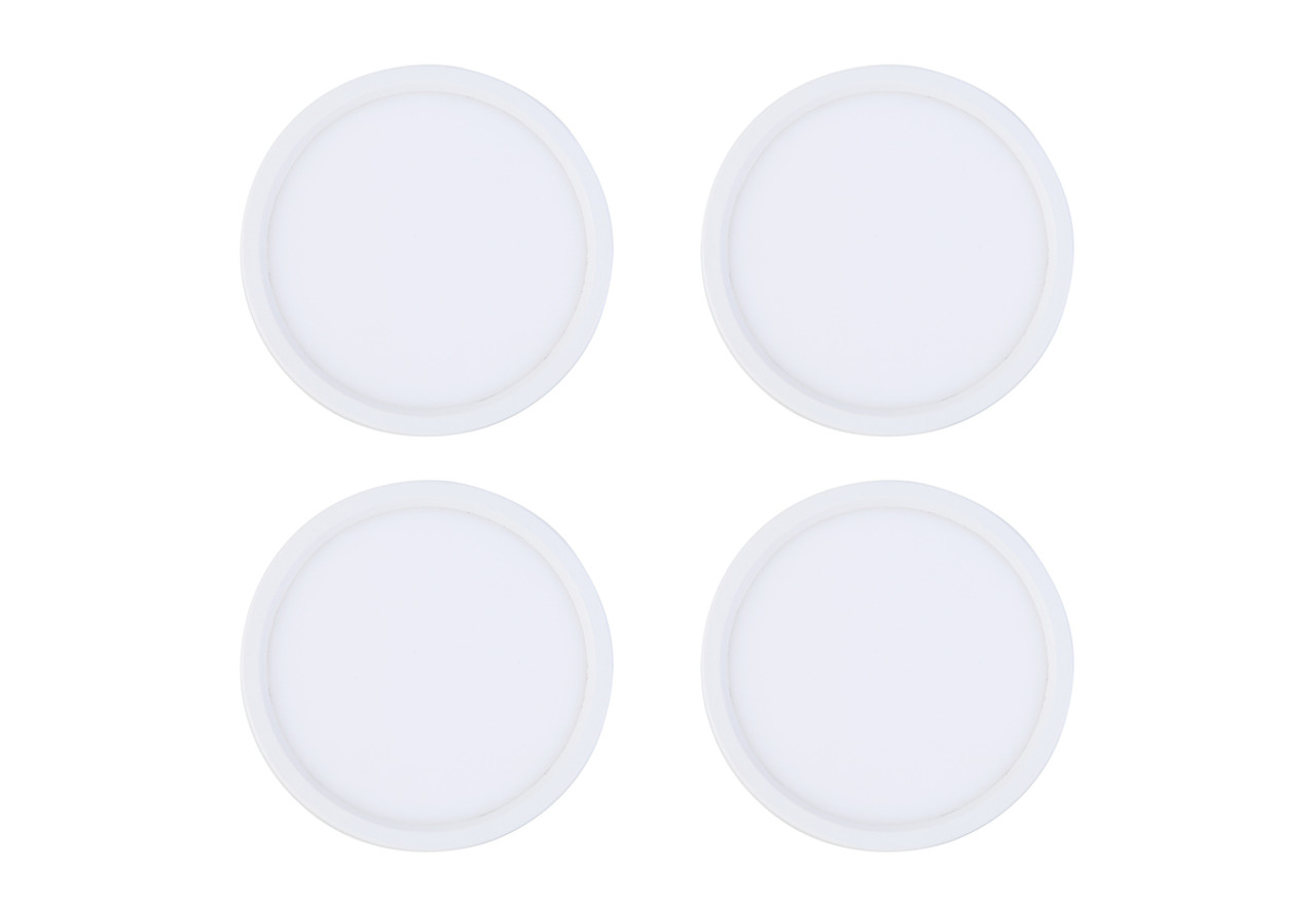 Elitco Lighting R617MKDK-4PK 6 inch 3000K-5000K Selectable 15W 900 lumens disk light in white pack of 4