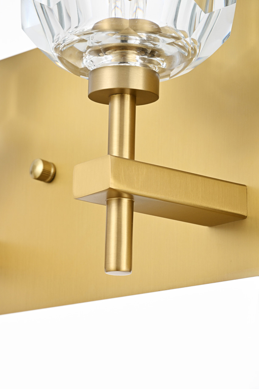 Elegant Lighting 3509W18G Graham 3 Light Wall Sconce in Gold