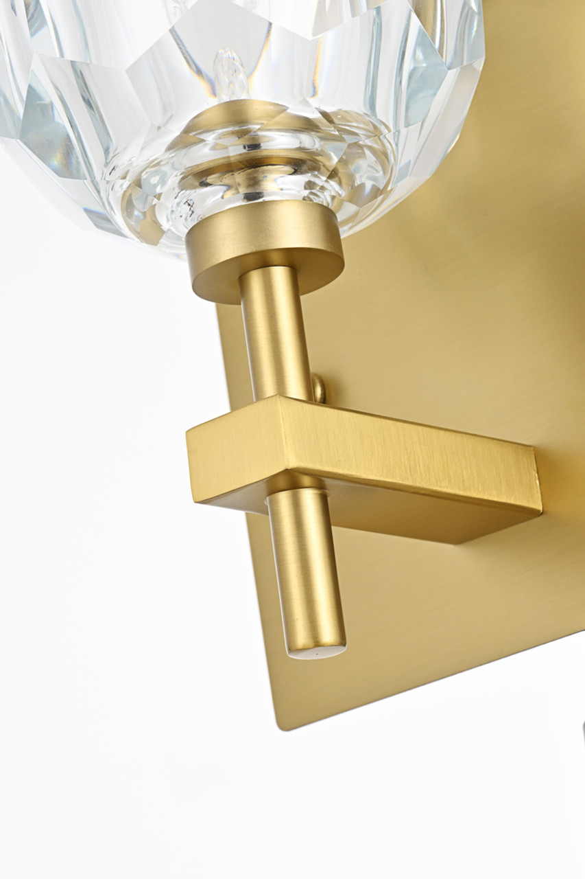 Elegant Lighting 3509W6G Graham 1 Light Wall Sconce in Gold