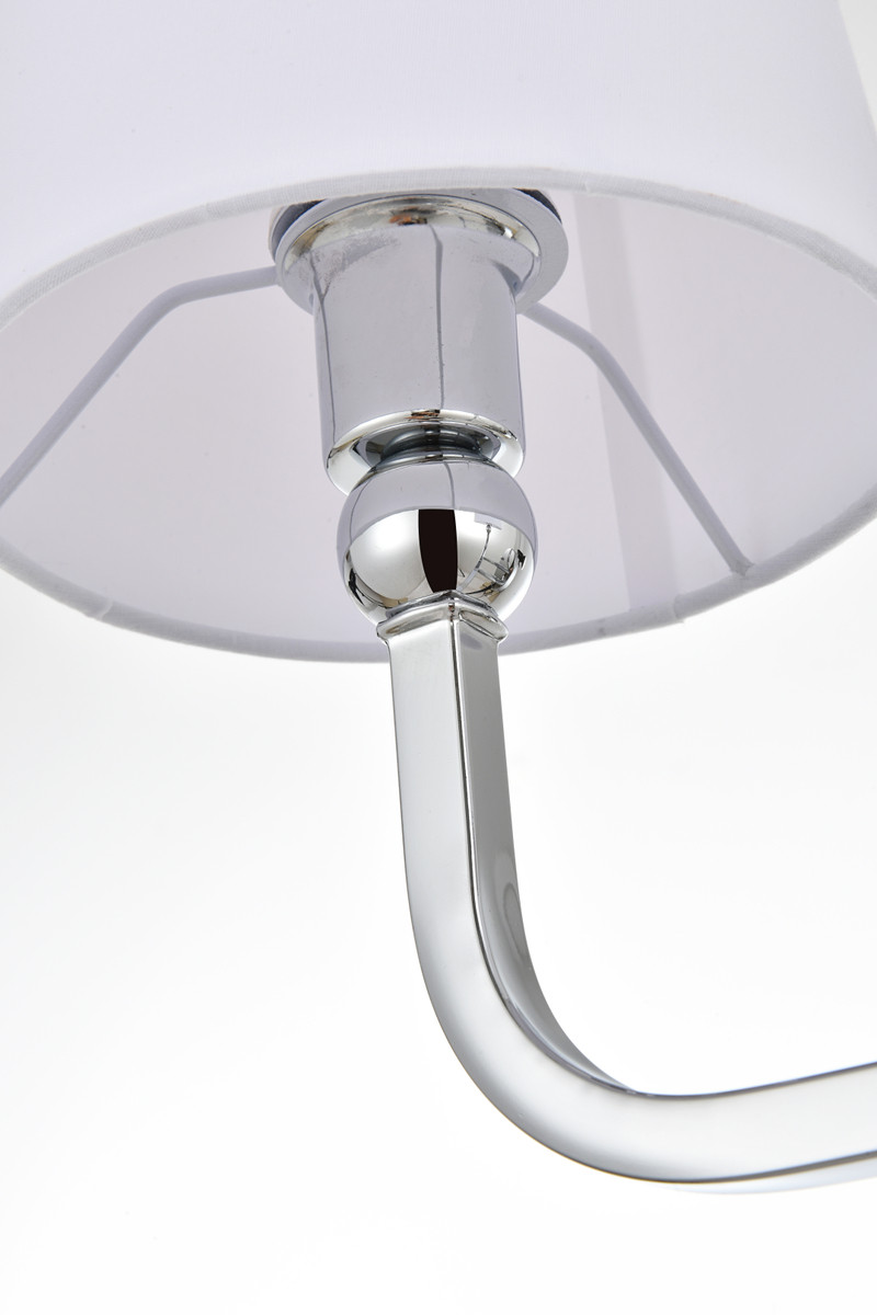 Living District LD7322W16CH Colson 2 light Chrome and Clear Bath Sconce