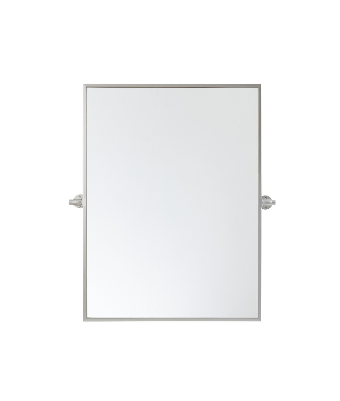 Elegant Décor MR6E2432SIL Rectangle pivot mirror 24x32 inch in silver