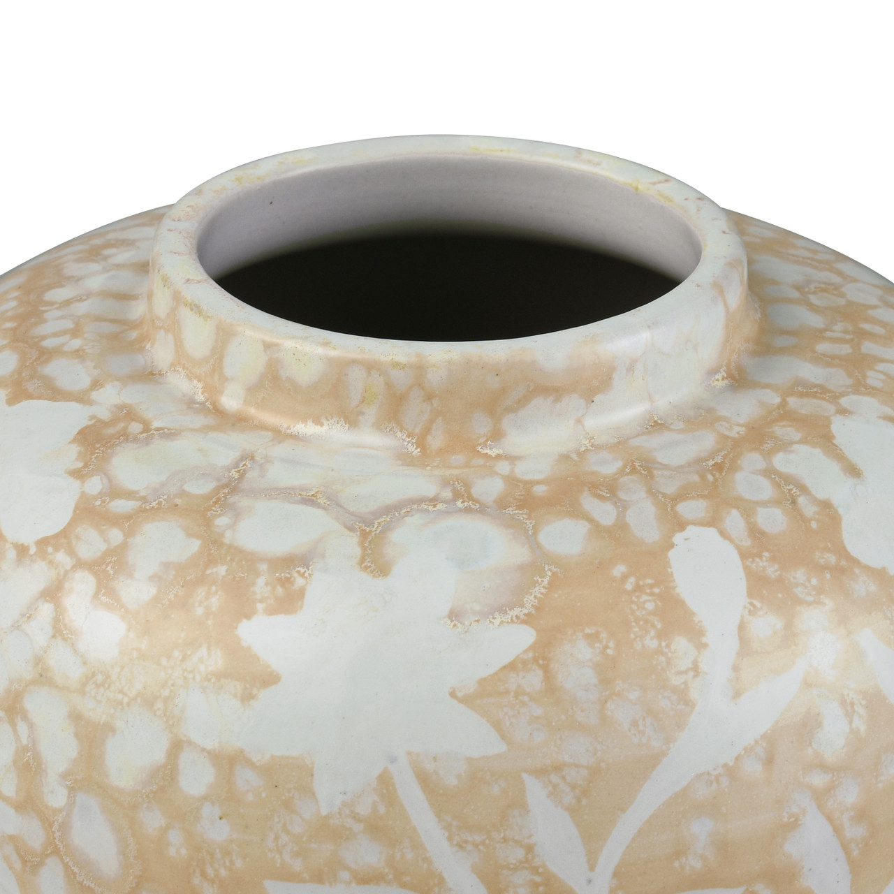 ELK HOME S0037-11351/S2 Yvonne Jar - Set of 2 Cream Glazed