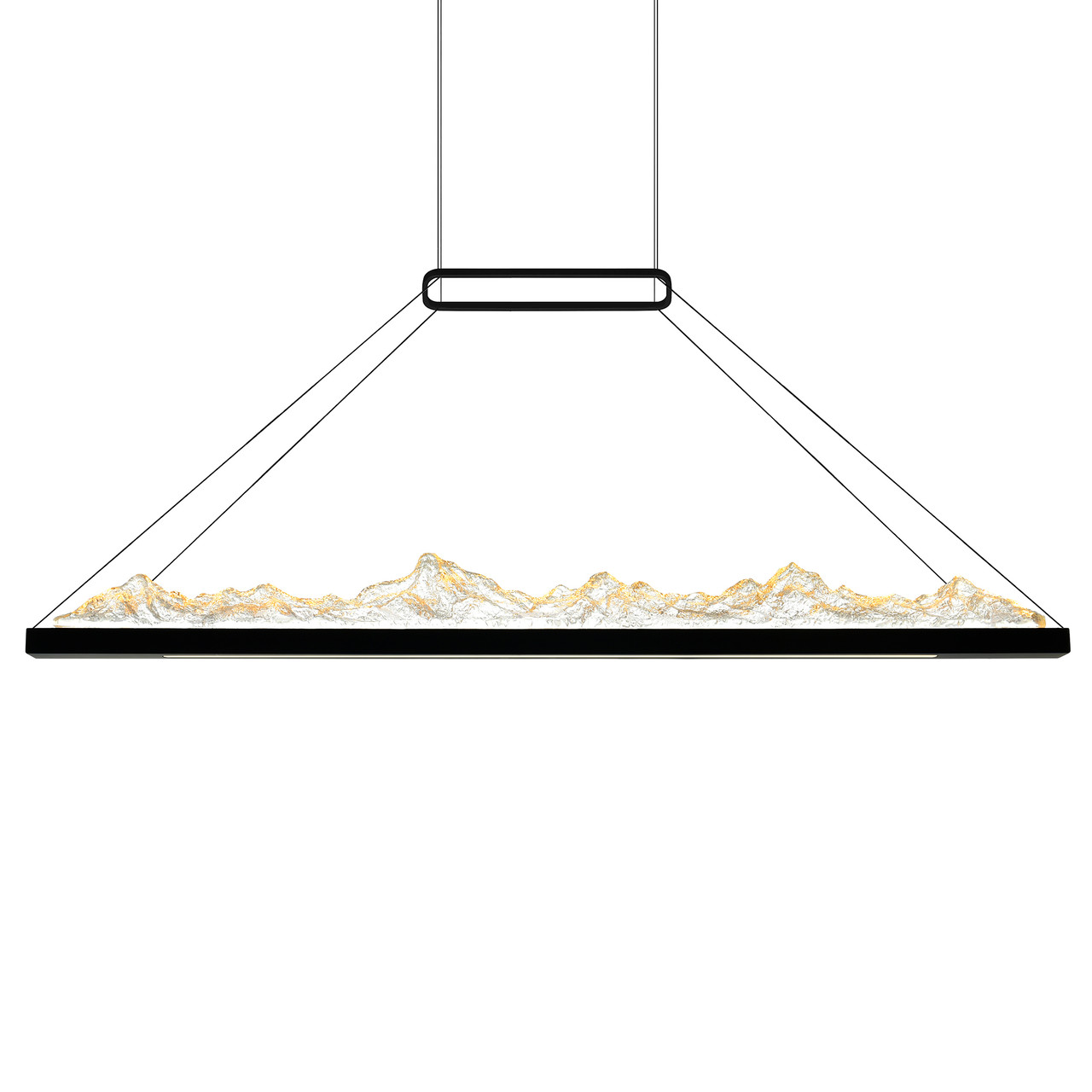 CWI LIGHTING 1601P48-101 Himalayas Integrated LED Black Chandelier