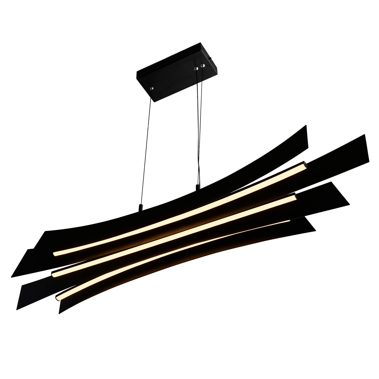 CWI LIGHTING 1698P50-101 Candora Integrated LED Black Chandelier