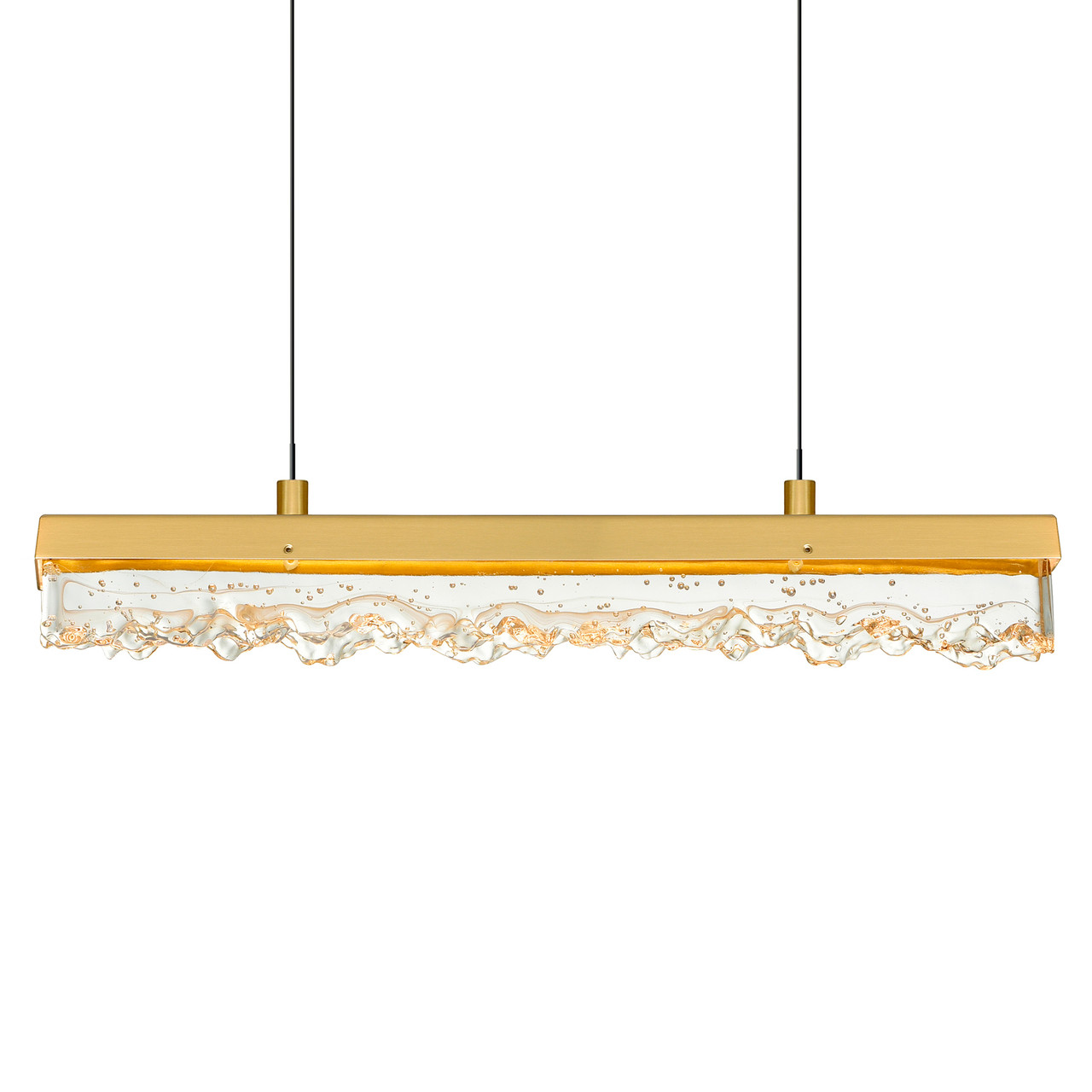 CWI LIGHTING 1588P48-10-624 Stagger Integrated LED Brass Chandelier