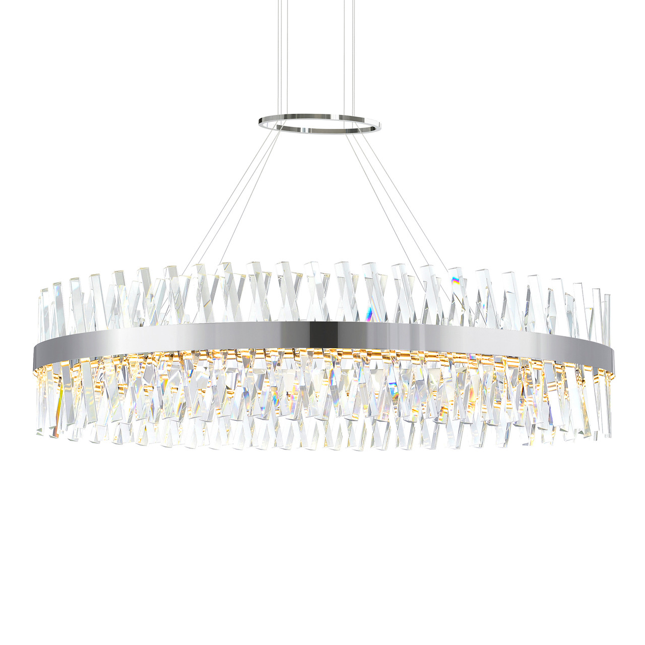 CWI LIGHTING 1220P52-601-O Glace Integrated LED Chrome Chandelier
