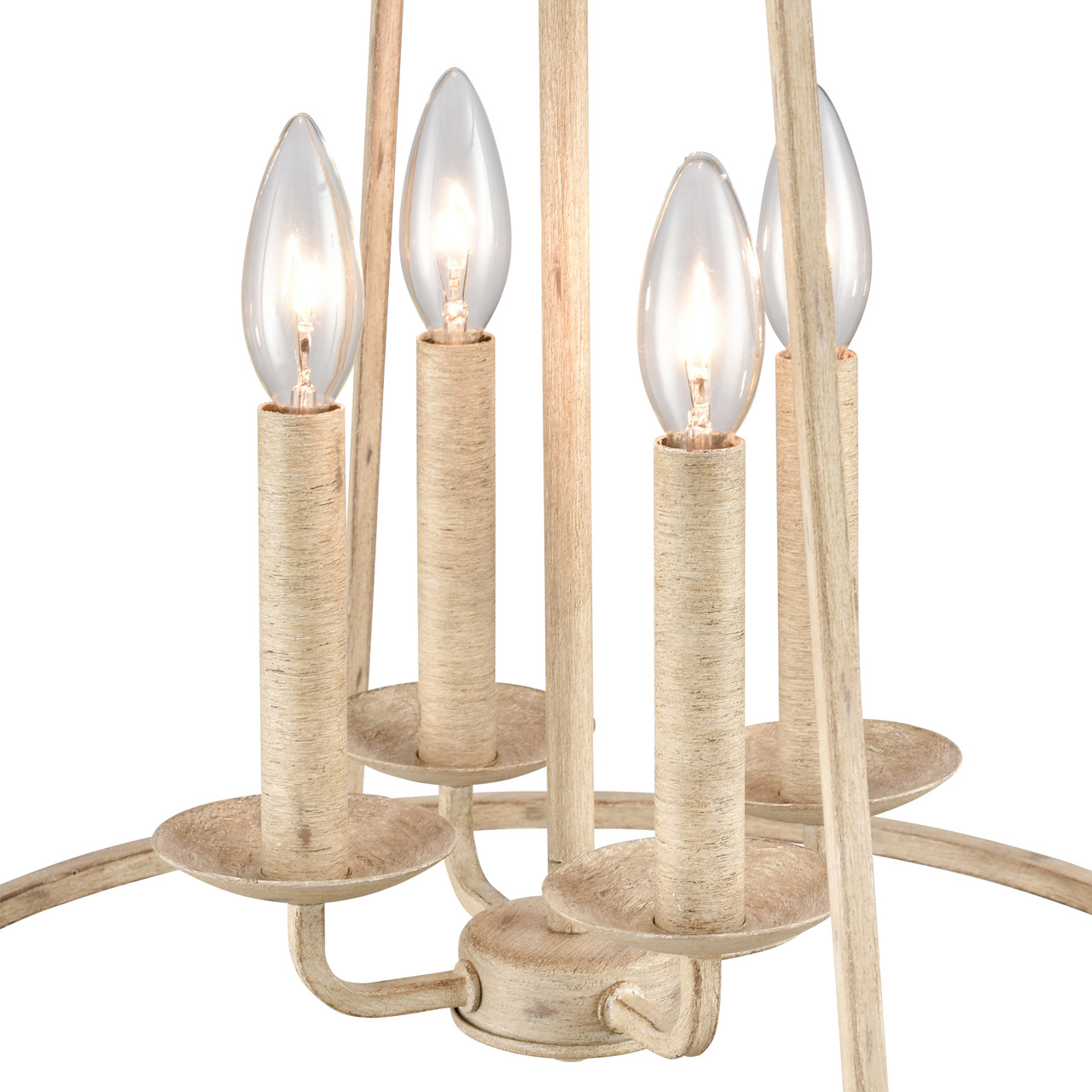 ELK HOME 90260/4 Ellisville 17.25'' Wide 4-Light Chandelier - Antique Cream