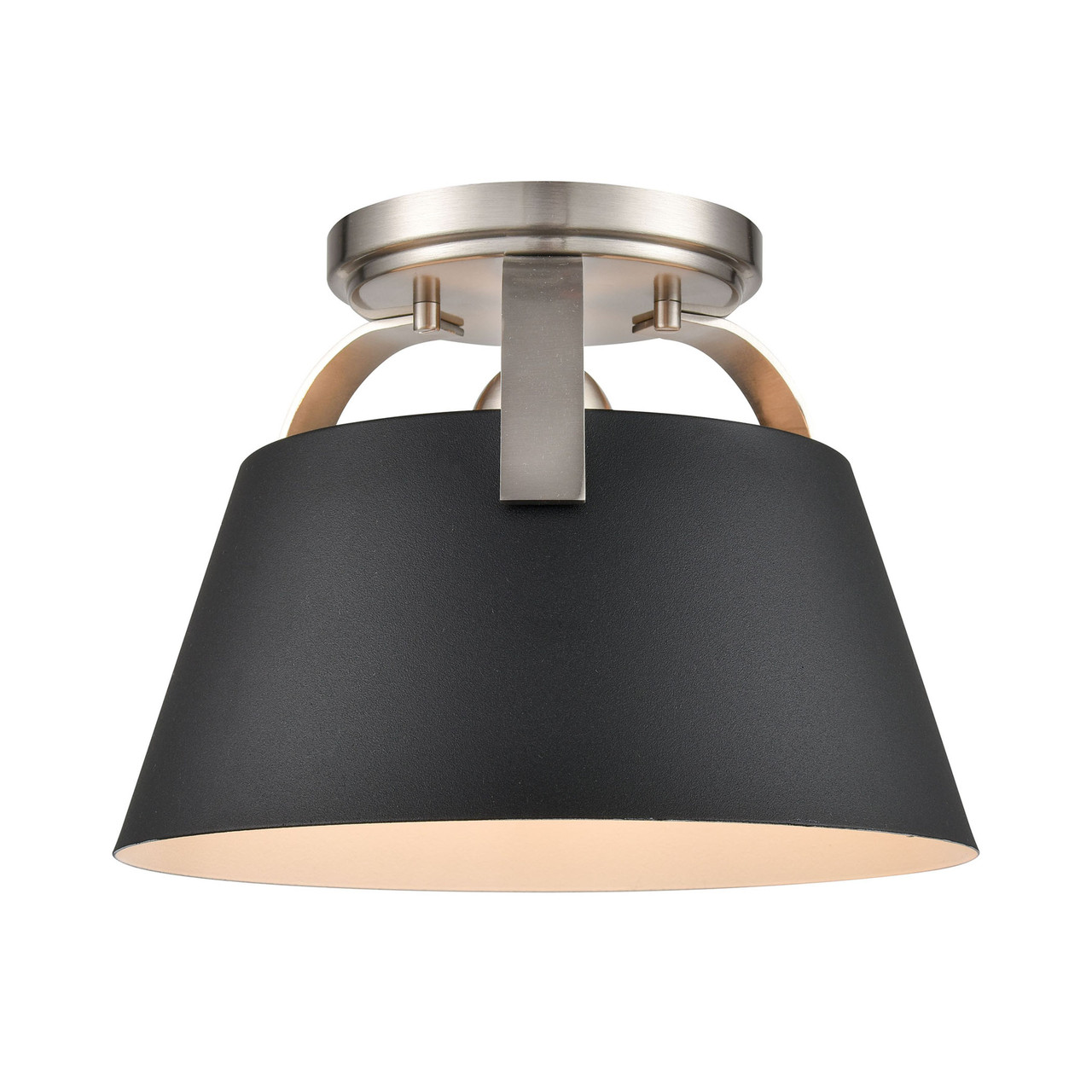 ELK HOME 90170/1 Jepson 9.5'' Wide 1-Light Semi Flush Mount - Matte Black