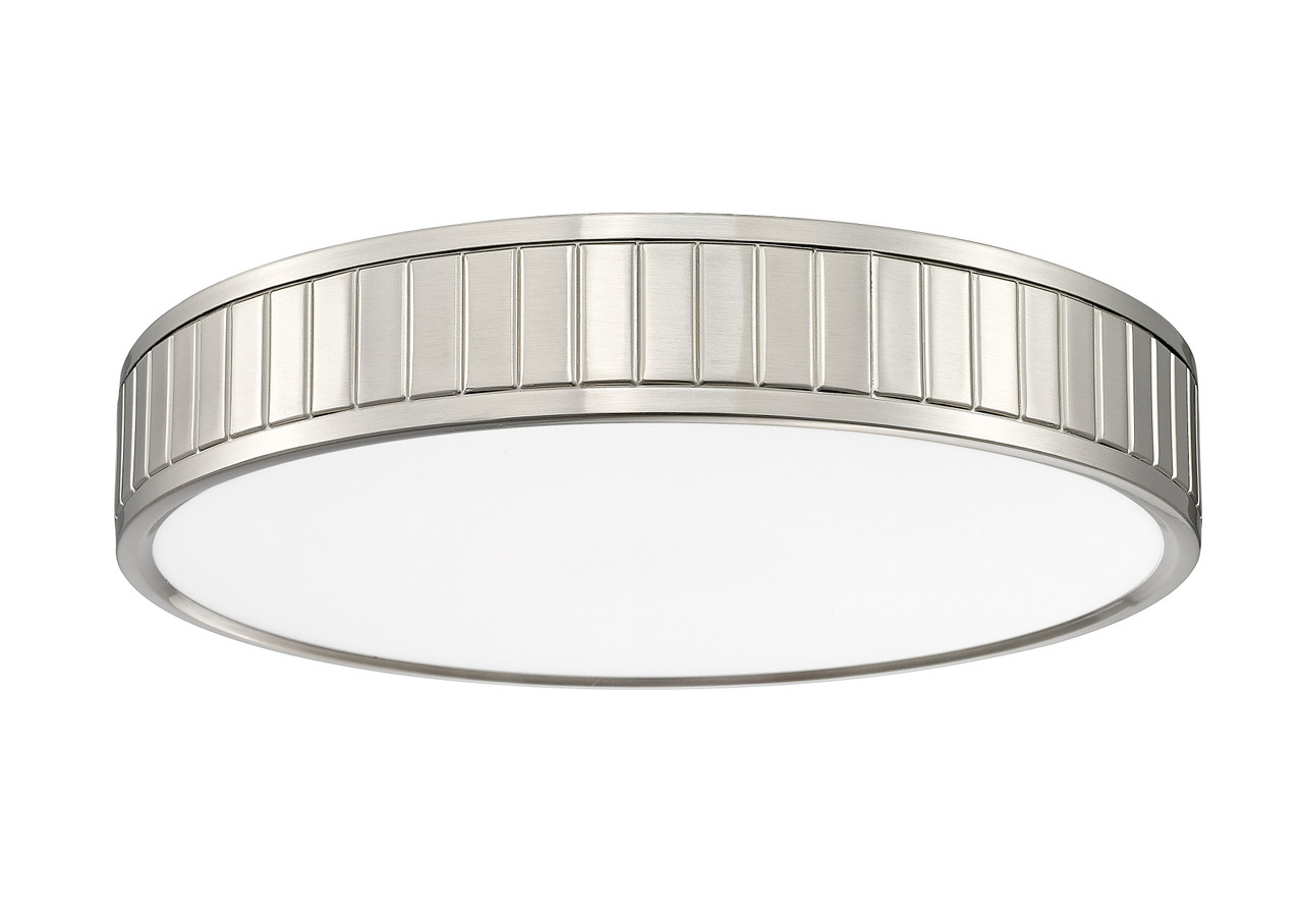 Z-LITE 1005F16-BN-LED 1 Light Flush Mount, Brushed Nickel