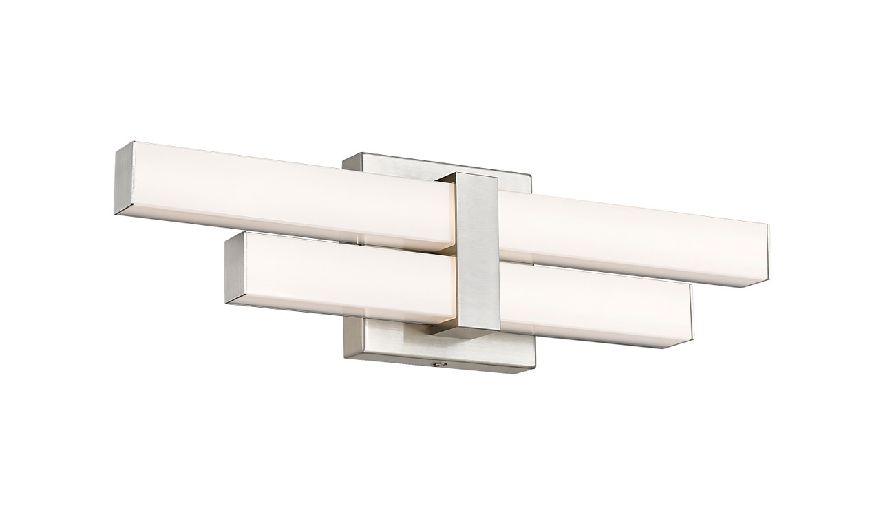 Z-LITE 1008-18W-BN-LED 2 Light Vanity, Brushed Nickel