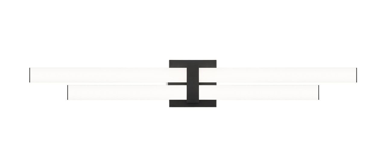 Z-LITE 1008-32W-MB-LED 2 Light Vanity, Matte Black