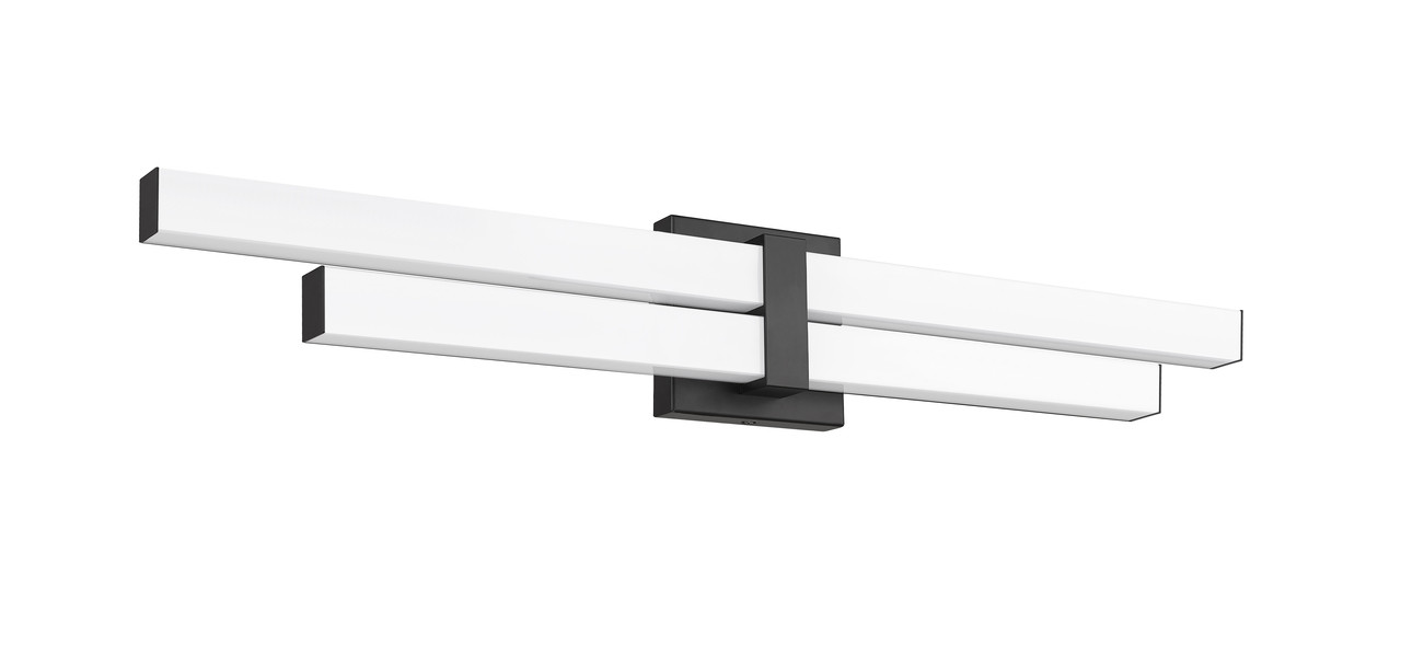 Z-LITE 1008-32W-MB-LED 2 Light Vanity, Matte Black