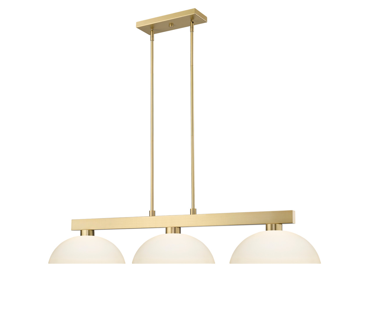 Z-LITE 152MGLD-DMO14 3 Light Billiard, Modern Gold