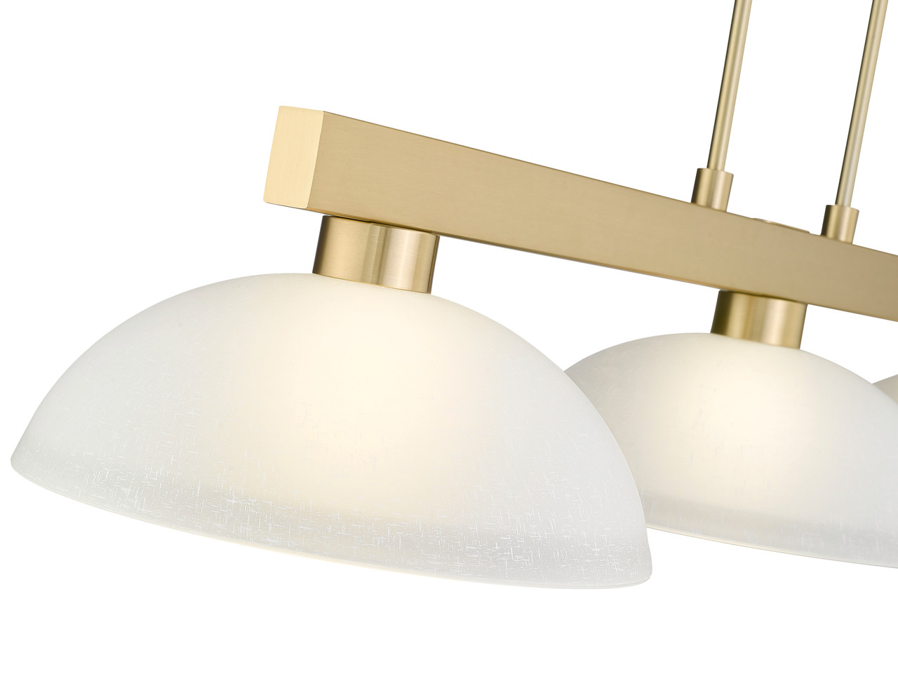 Z-LITE 152MGLD-DWL14 3 Light Billiard, Modern Gold