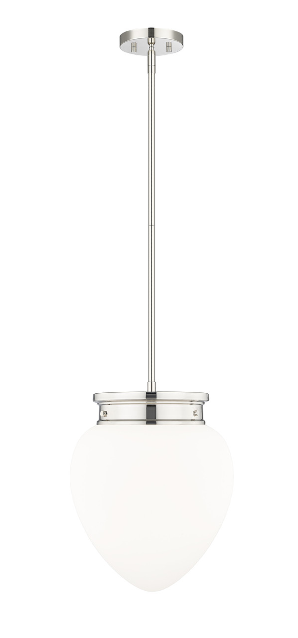 Z-LITE 1945P12-PN 1 Light Pendant, Polished Nickel