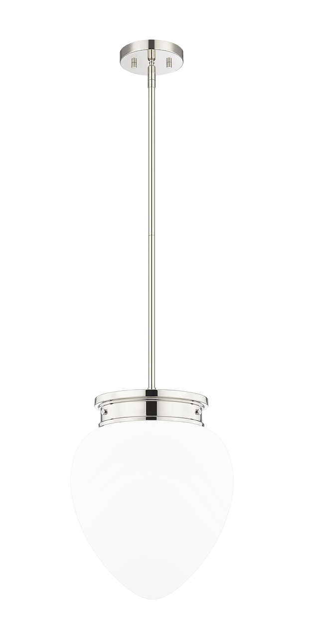 Z-LITE 1945P12-PN 1 Light Pendant, Polished Nickel