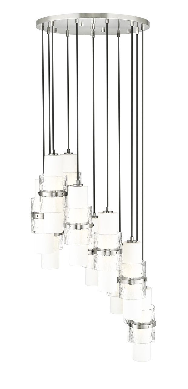 Z-LITE 1946P-11R-BN 11 Light Chandelier, Brushed Nickel