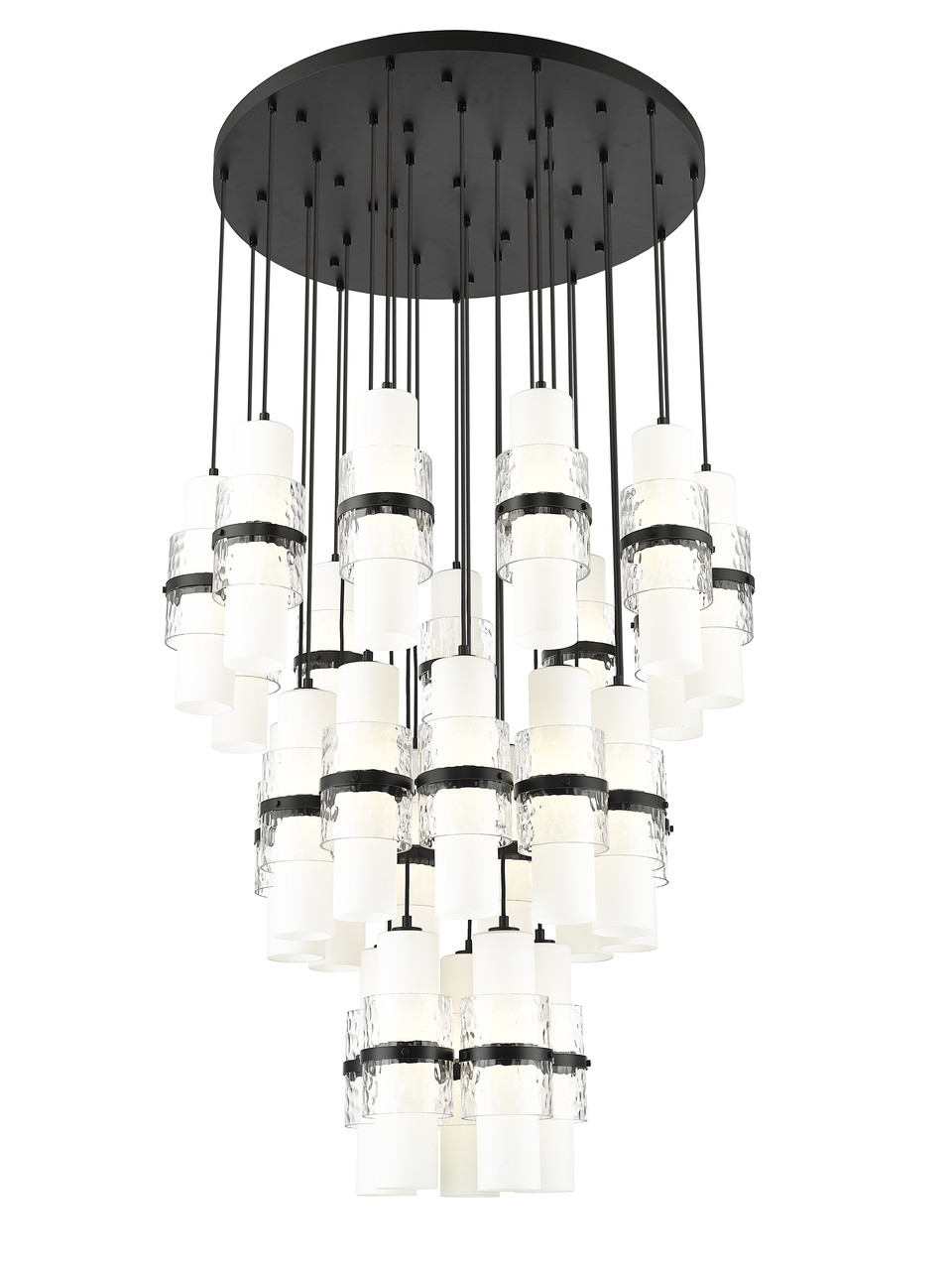 Z-LITE 1946P-27R-MB 27 Light Chandelier, Matte Black