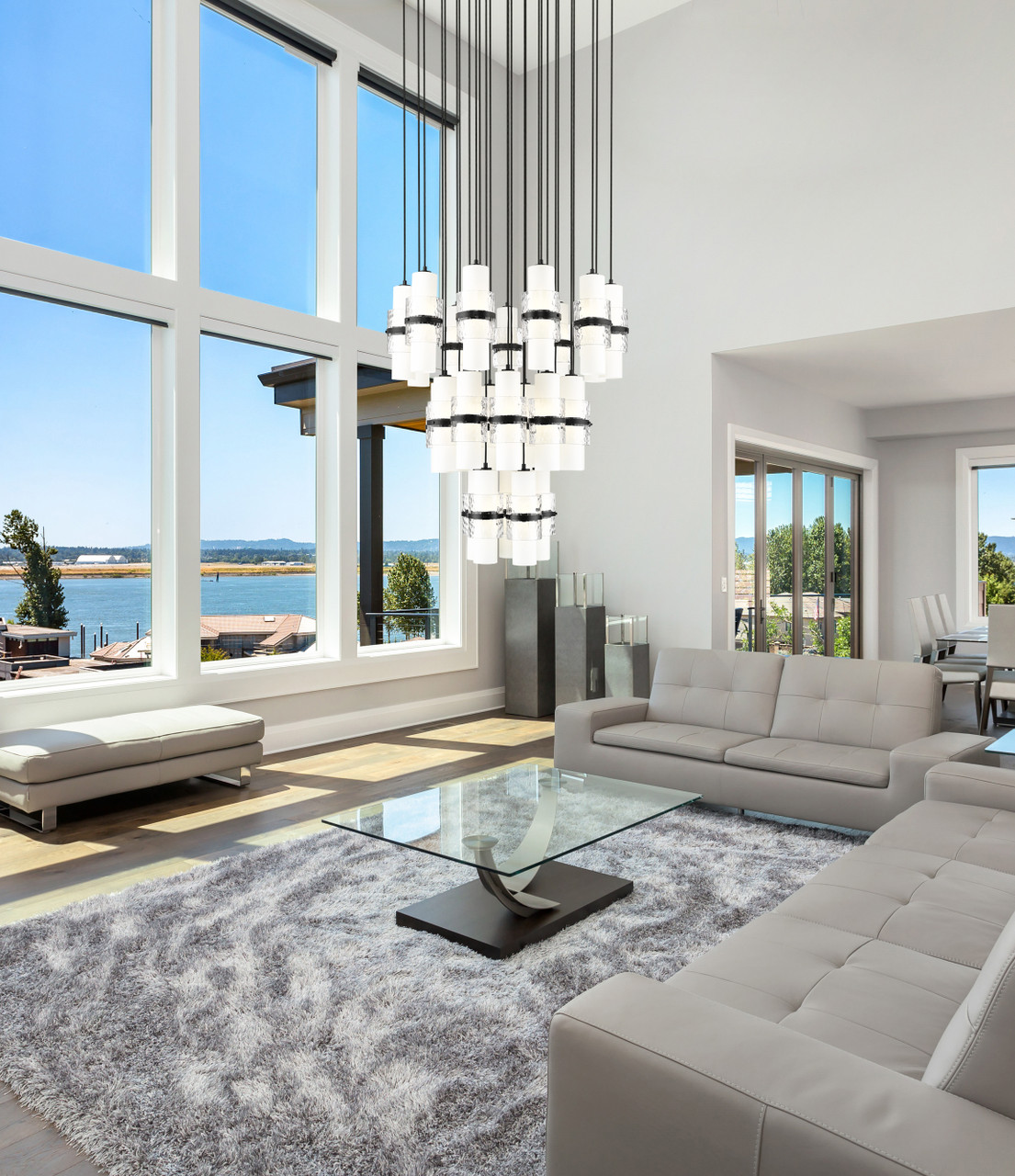 Z-LITE 1946P-27R-MB 27 Light Chandelier, Matte Black