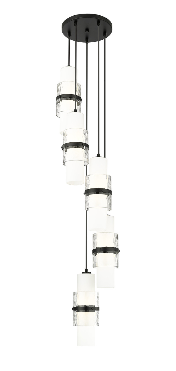 Z-LITE 1946P-5R-MB 5 Light Chandelier, Matte Black Z-LITE 1946P-5R-MB 5 Light Chandelier, Matte Black