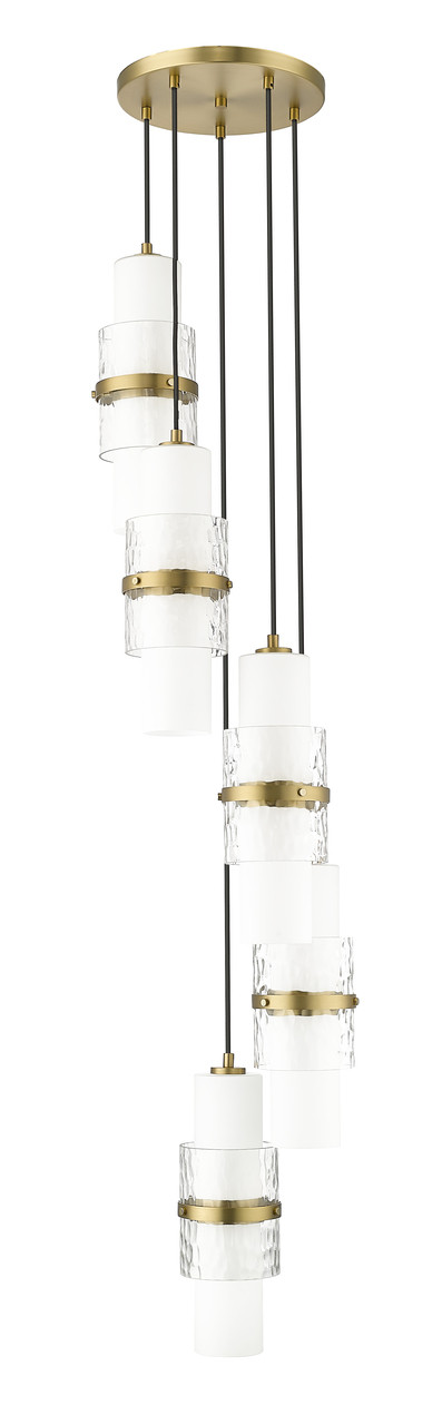 Z-LITE 1946P-5R-MGLD 5 Light Chandelier, Modern Gold
