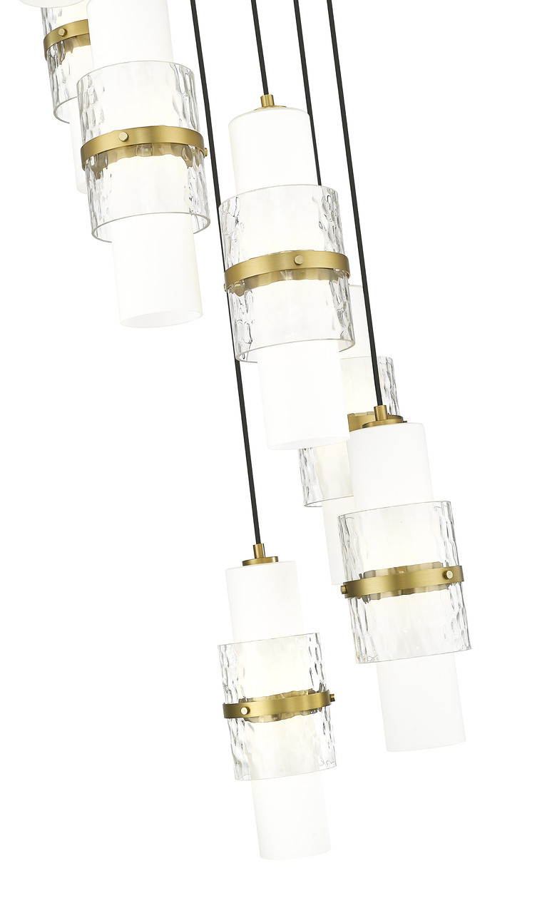 Z-LITE 1946P-7R-MGLD 7 Light Chandelier, Modern Gold