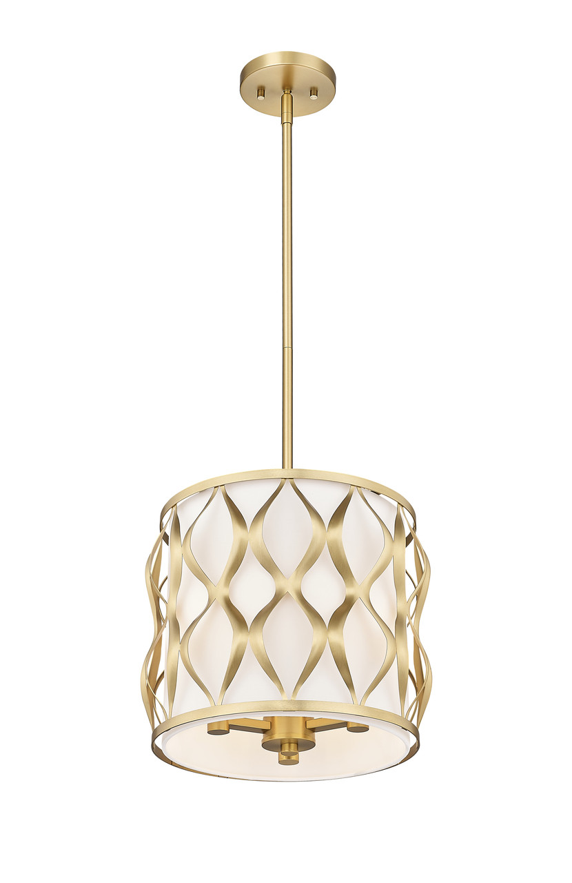 Z-LITE 1948P12-MGLD 3 Light Pendant, Modern Gold