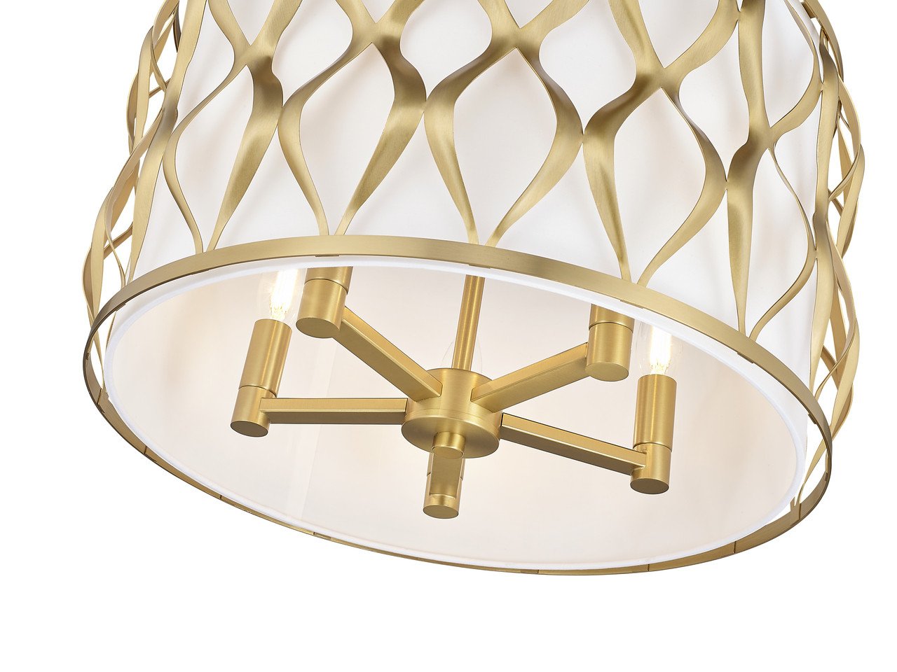 Z-LITE 1948P18-MGLD 5 Light Pendant, Modern Gold