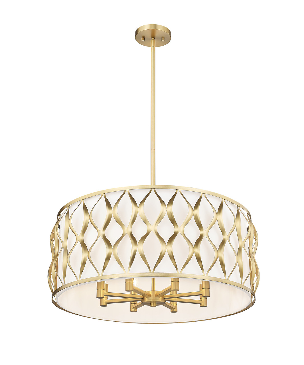 Z-LITE 1948P26-MGLD 8 Light Pendant, Modern Gold