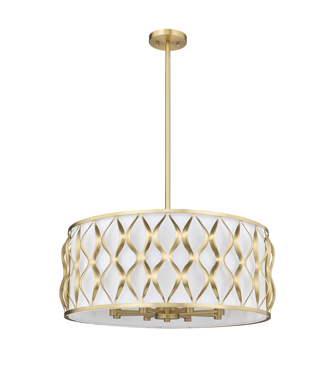 Z-LITE 1948P26-MGLD 8 Light Pendant, Modern Gold