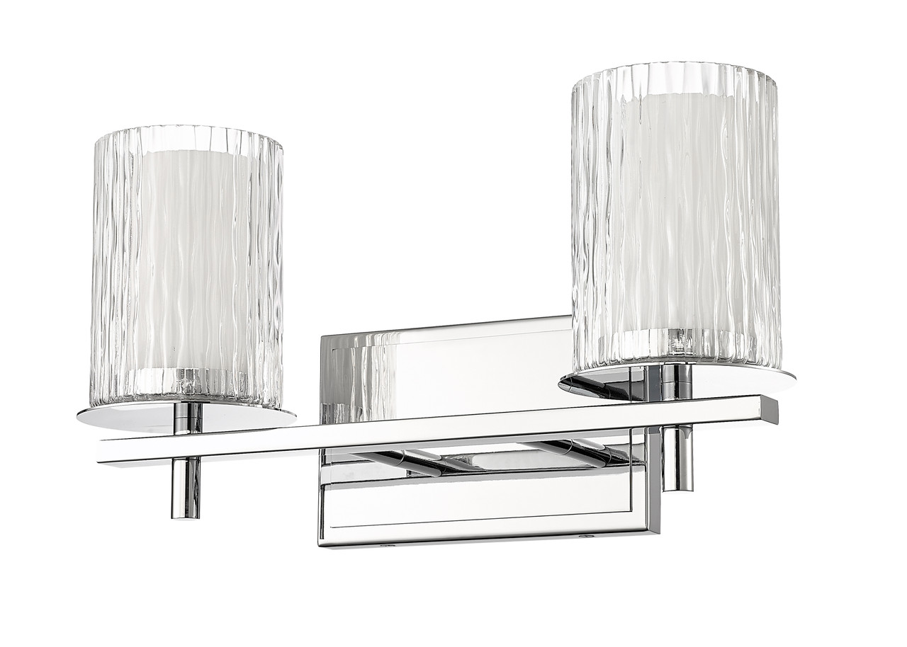 Z-LITE 1949-2V-CH 2 Light Vanity, Chrome